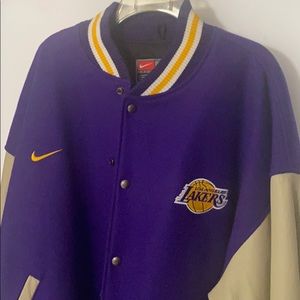 Nike Lakers leather jacket
